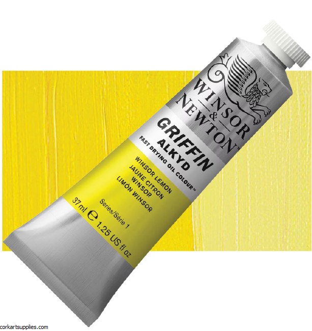 Griffin Alkyd Fast Drying Oil 37ml Winsor Lemon