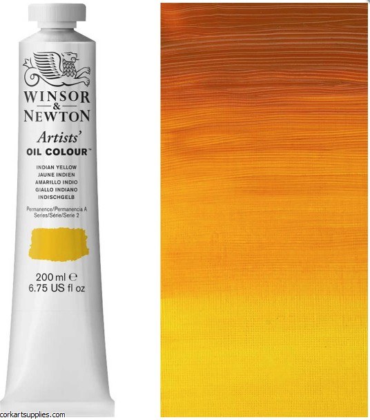 W&N Artists Oil  200ml Indian Yellow