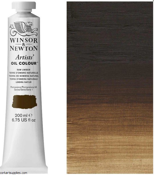 W&N Artists Oil 200ml Raw Umber