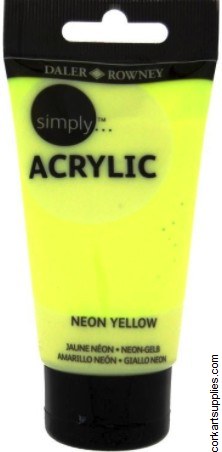 Simply Acrylic 75ml Neon Yellow Simply Acrylic 75ml Neon Yellow