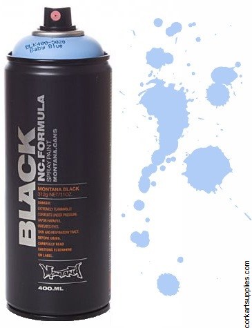 Montana BLACK Spray 400ml - Baby Blue