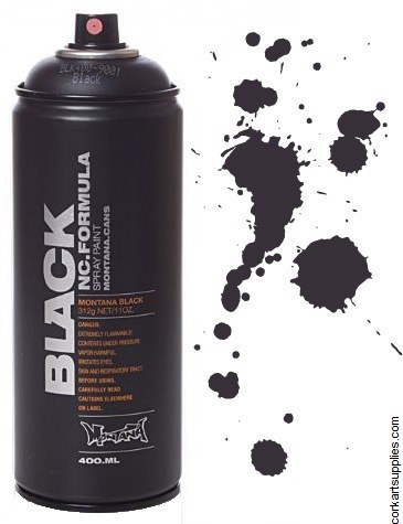 Montana BLACK Spray Paint 400ml Artist Edition LAIA