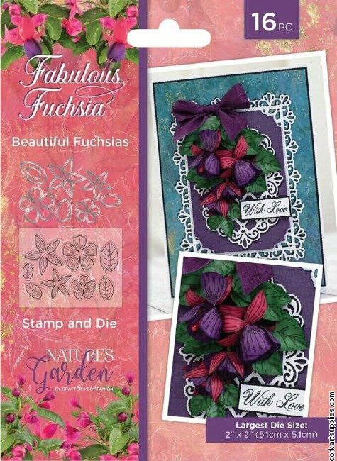 Fabulous Fuchsia Stamp & Die B