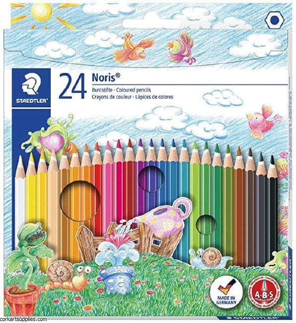 Noris Coloured Pencils 24pk Noris Coloured Pencils 24pk