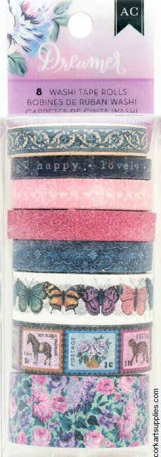 American Crafts Dreamer Washi Tape Spools (8pcs)