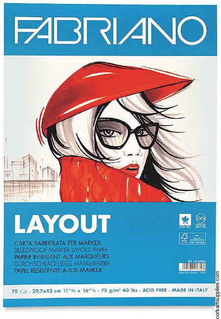 Fabriano Layout Pad 70 Sh A3