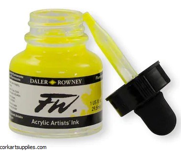 Fw Ink 29.5ml Fluorescent Yel Fw Ink 29.5ml Fluorescent Yel