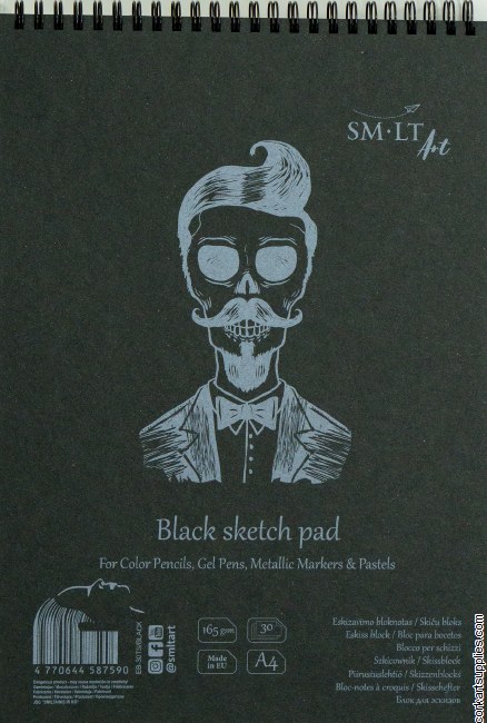 SM-LT Pad Spiral Black A4