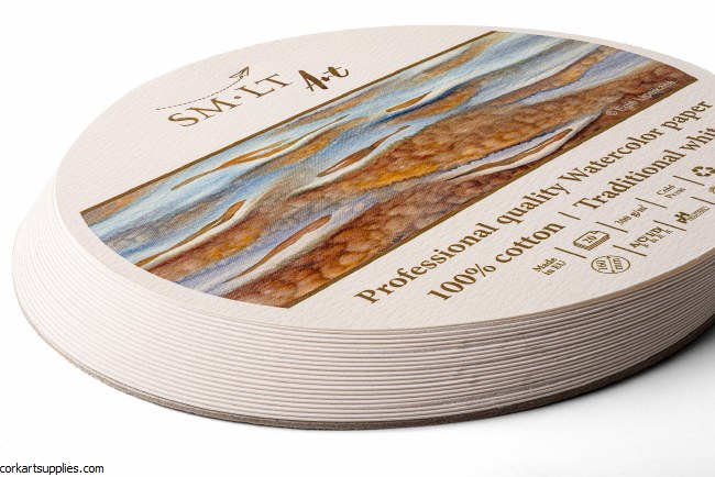 SM-LT Watercolour Paper Round 300gm 20sheets 6