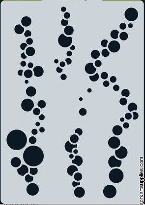 Stencil A6 CE Ocean Bubbles