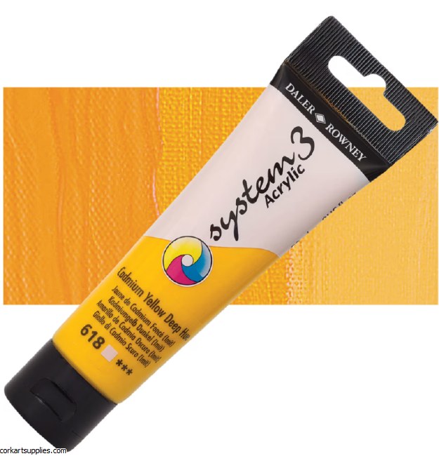 System 3 59ml Cadmium Yellow Deep Hue