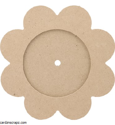 MDF Clock Base Flower 8" MDF Clock Base Flower 8"