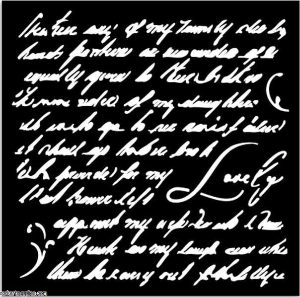 Masquerade Thick Stencil 12x12cm Handwriting
