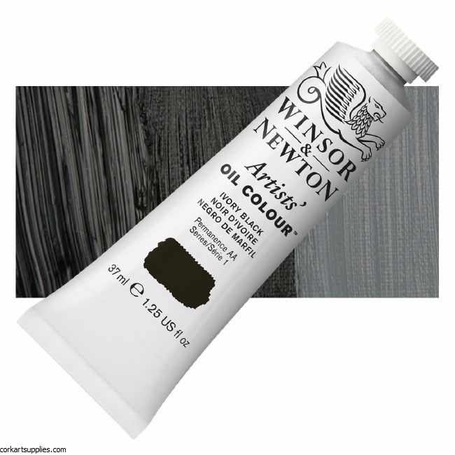Winsor & Newton Artists Oil 37ml Ivory Black S.1