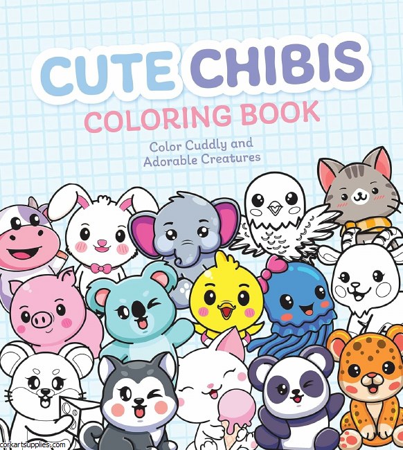 Book Colouring Cute Chibis