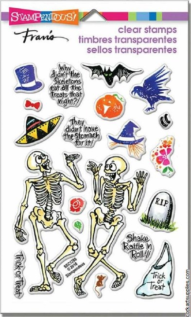 Stampendous Skeleton Humor Perfectly Clear Stamps
