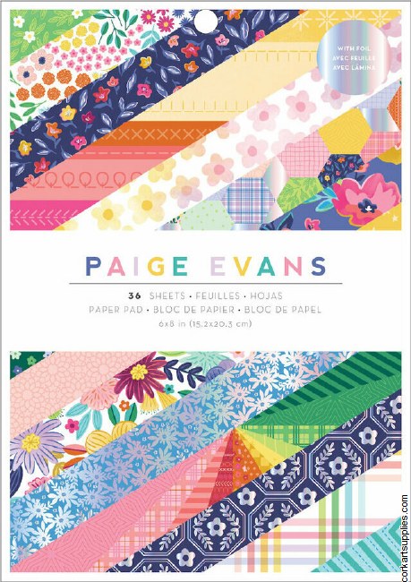 American Crafts Paige Evans Blooming Wild 6x8 Inch Paper Pad