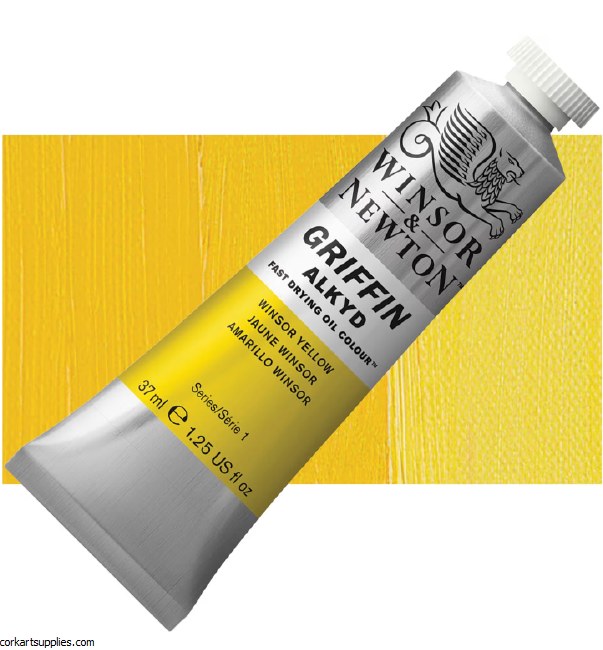 Griffin Alkyd Fast Drying Oil 37ml Winsor Yellow