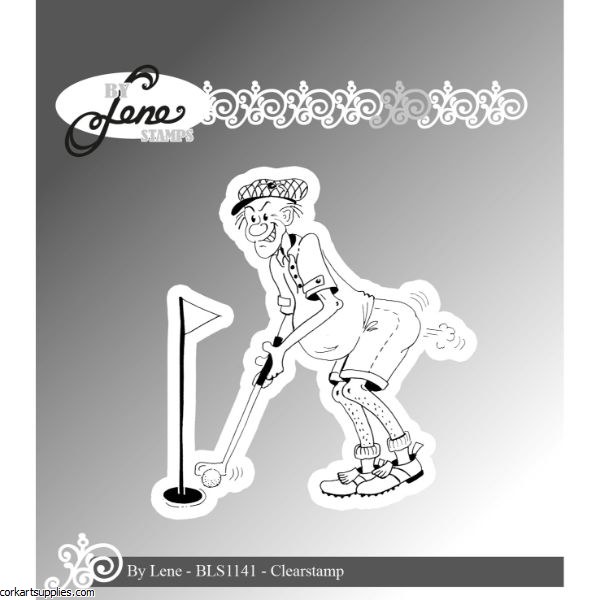 Clear Stamp Funny Golfer
