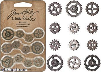 Tim Holtz Idea Ology Mini Metal Gears 12pk Tim Holtz Idea Ology Mini Metal Gears 12pk
