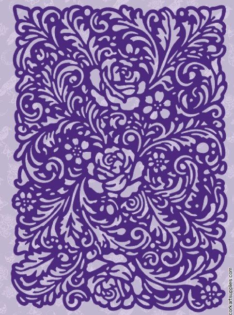 Dawn Bibby Gothic Romance Stencil Rose Damask
