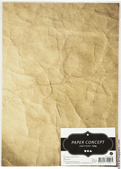 Paper Pack A4 Crumpled Kraft 100g 10 pack Paper Pack A4 Crumpled Kraft 100g 10 pack