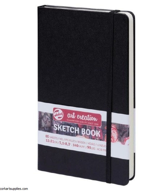 Hardbk Talens 140g 13x21cm Black