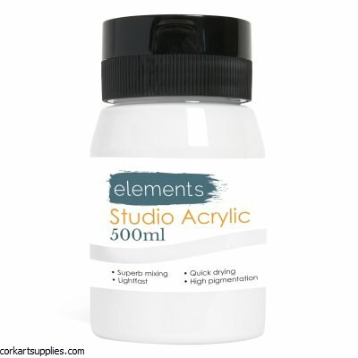 Elements Acrylic 500ml White