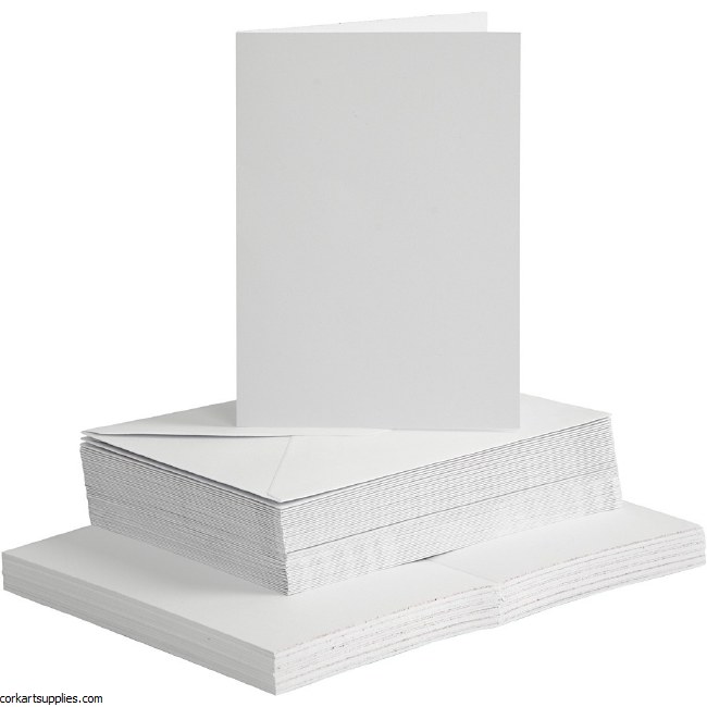 Card/Env 50pk A6 White