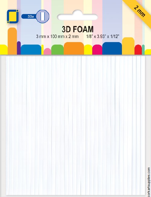 3D Foam 2mm Lines 33pk