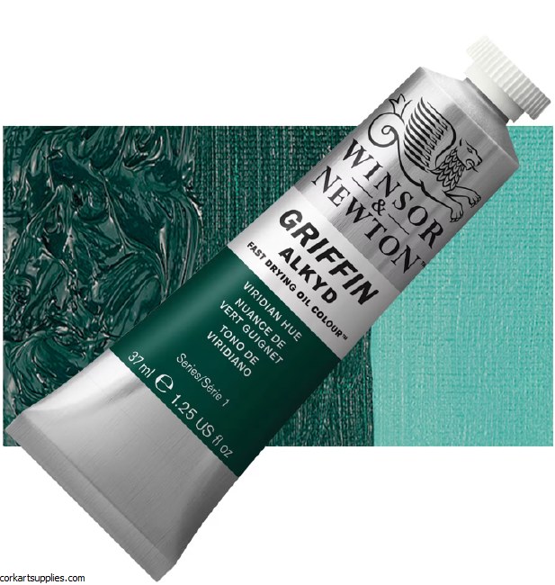 Griffin Alkyd Fast Drying Oil 37ml Viridian Hue