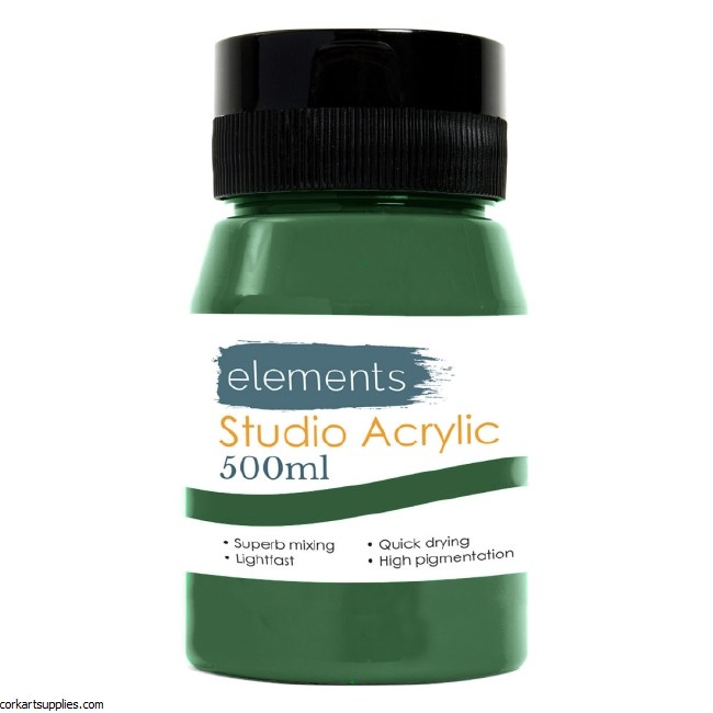 Elements Acrylic 500ml Grass Green