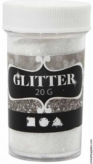 Glitter Ex.Fine 20g White