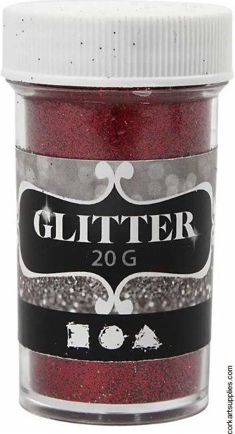 Glitter Ex.Fine 20g Red