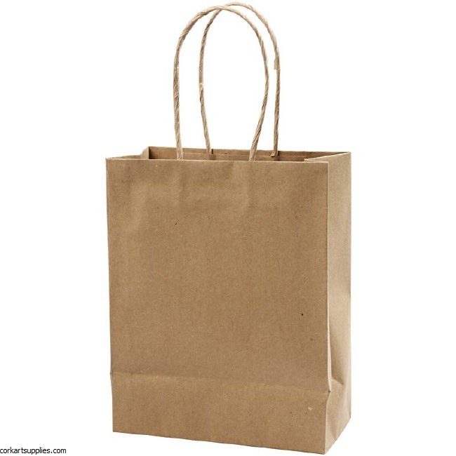 Carrier Bags Kraft Large 10pk