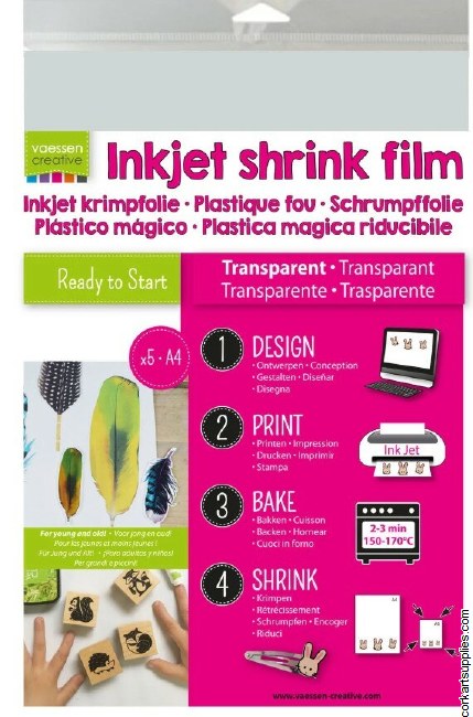 Shrink Plastic A4 Inkjet 5pk
