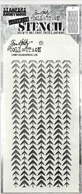 Stampers Anonymous Tracks Tim Holtz Layering Stencil