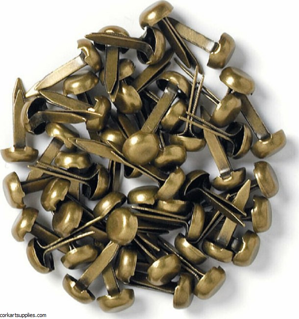 Doodlebug Design Antique Brass Mini Brads (25pcs)