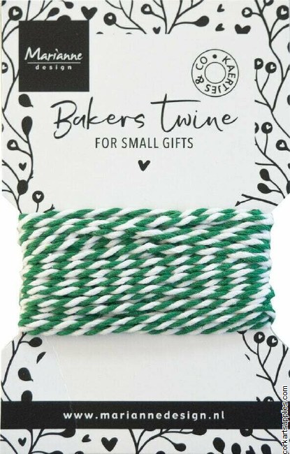 Marianne Design Decorations Bakers Twine Green/white