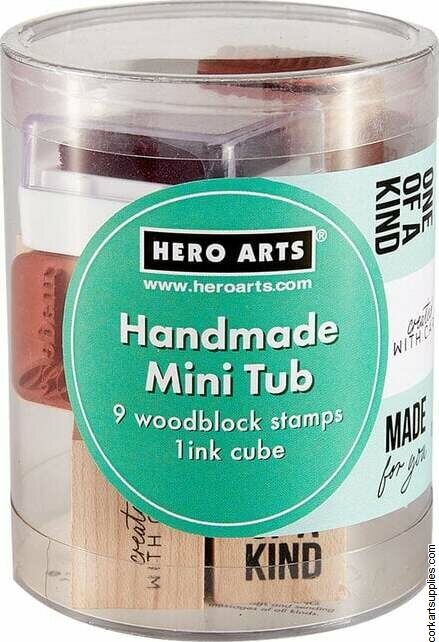 Hero Arts Handmade Mini Tub Woodblock Stamps