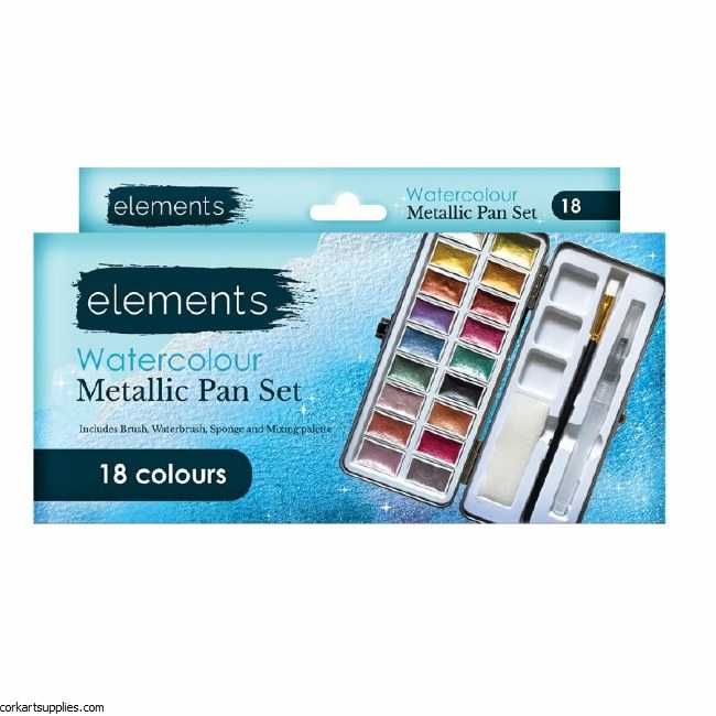 Elements Metallic Watercolour 18 Colours