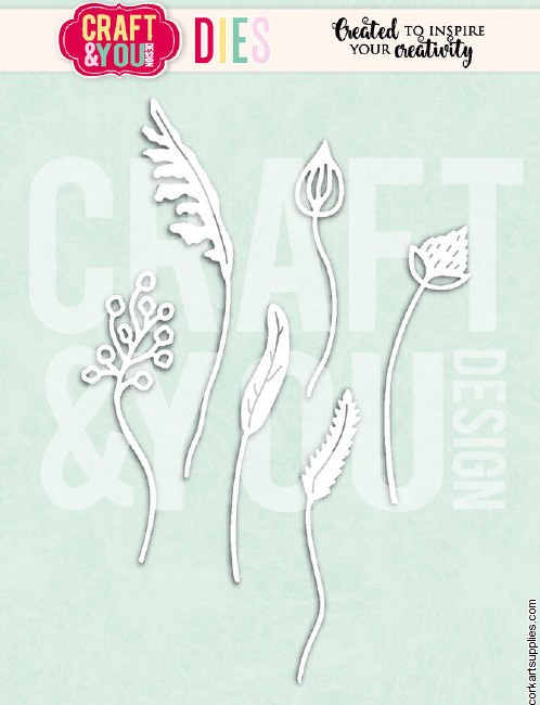 Craft & You Design Wildflowers Dies by Gosia (cw402)
