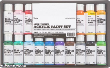 Darice Acrylic 59ml Mat 16 Colour Value Pack Darice Acrylic 59ml Mat 16 Colour Value Pack