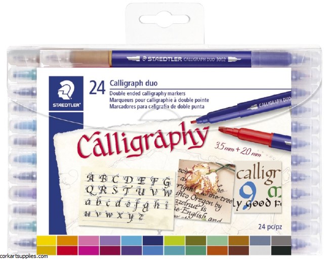 Staedtler Calligraphy Markers Dual 24pk^