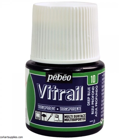 Vitrail 45ml Transparent 10 Deep Blue