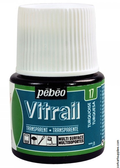 Vitrail 45ml Transparent 17 Tuquoise