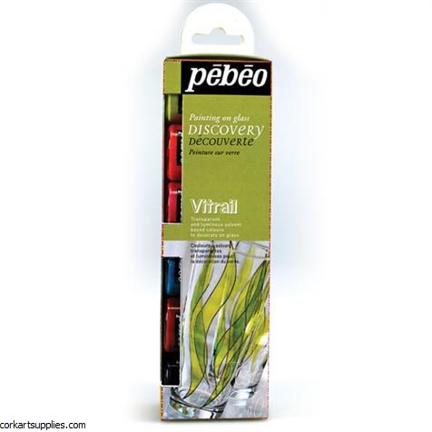 Pebeo Vitrail Transparent 6pk Pebeo Vitrail Transparent 6pk