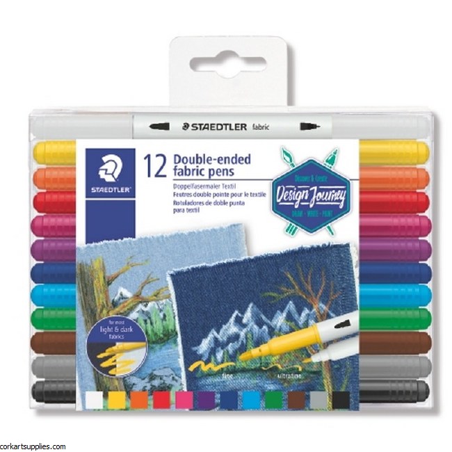 Staedtler Fabric Markers 12pk