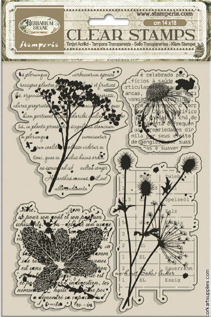 Stamperia Herbarium Silvae Clear Stamp Botanic