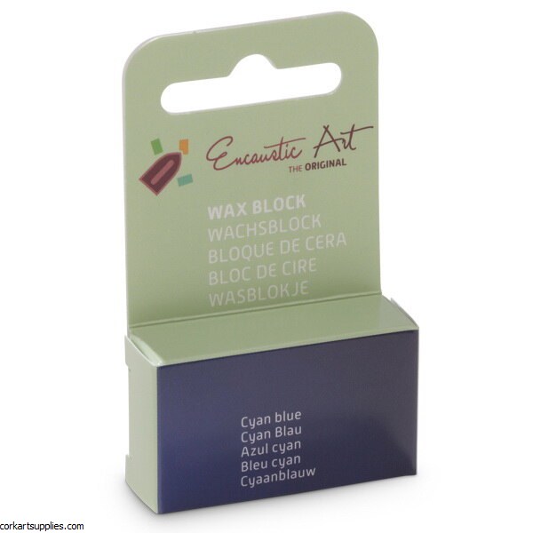 Encaustic Wax Block 46 Cyan Mixer